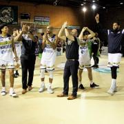 Worcester Wolves celebrate their win at Manchester Giants. Picture: Keith Hunt