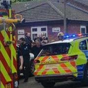 A huge emergency service response to Lincoln Green