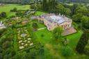The grounds of Whitbourne Hall from above.