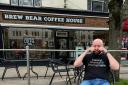 UPSET: Rob Robinson, who runs Brew Bear Cafe in Evesham.