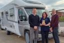 Mark Oldham, group financial controller, Angela Gittus, purchase ledger team leader, and Geoff Scott, CEO of Auto-Sleeper Group