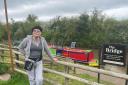 IDYLLIC: Lynne Bisset, landlady of The Bridge at Tibberton, stands in the pub's beer garden overlooking the canal