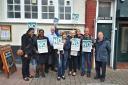 John Avis (fourth from left) with Ratepayers Action Group members in Highams Park