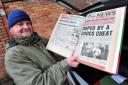 Worcester News reader Terry Layland with one of the bound copies of the paper we presented to our readers in 2015. Now the British Newspaper Archive is digitising old newspapers like this