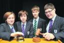 Pershore High School pupils Charlotte Redgewell (14), Mike Wheatley (15), Jared White (15) and Gareth Roberts (15) have performed well in the public speaking and debating competitions