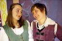 LEADING LADIES: Sarah Young, as Arthur, and Zoe MacMullen as Guinevere