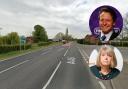 Nigel Huddleston and Harriett Baldwin are among a group of MPs who are calling for action to be taken to increase safety on the A46