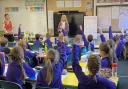 Harriett Baldwin met with year five pupils to discuss their concerns around the A46