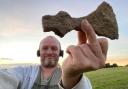 Stephen Grey discovered an axe head buried in a field near Pershore