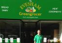 GROWING BUSINESS: Rob Bowers outside The Evesham Greengrocer in Bridge Street, which opened in May.