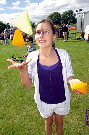Holly Graveney, eleven, juggling