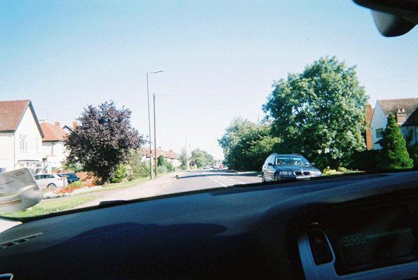 Driving from Cheltenham Road towards town.