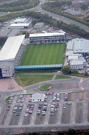 Worcester - Sixways, Home of the Worcester Warriors.