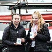 Evesham girls' J14 double Harriet Empson and Leah Saunders. Picture: SOPHIE SAUNDERS