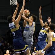Action from Worcester Wolves' final game before the enforced break. Picture: JS Sport Photography