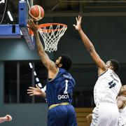 Mike Parks in action during Worcester Wolves' win over Cheshire Phoenix. Pic: JS Sport Photography