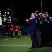 Moments applause before the game for Evesham RFC player Jack Jeffery - Mandatory by-line: Andy Watts/JMP - 18/02/2022 - RUGBY - Sixways Stadium - Worcester, England - Worcester Warriors v Bristol Bears - Gallagher Premiership Rugby