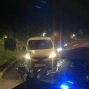 RESULT: Officers made an arrest and seized a van following a burglary in Evesham. Photo: @OPUWorcs (via Twitter)