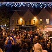 The Christmas lights will be switched on in Evesham this Friday