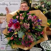 Silver Birch at BHGS is once again making supersized bouquets. Pictured is florist, David Greenwood