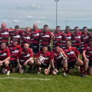 Report: Pershore RFC celebrate their North Midlands Vase win over Old Yardleians