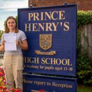 Georgina Cook, from Prince Henry's High School, was awarded 11 Grade 9s.