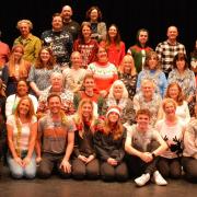 The cast and crew of A Christmas Spectacular
