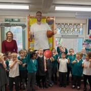Sturgess spent time with each class at the school