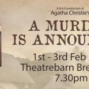 BAD will perform a three-night run of Agatha Christie's 'A Murder is Announced'