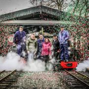 David (far left) and Katherine Nelson-Brown have taken over as the new owners of The Valley Railway Adventure