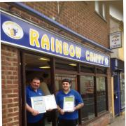 WARM WELCOME: Rainbow Chippy owners Gigsy and Sthathi