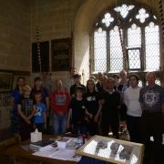 Traders from Real Evesham joined Bell Tower ringing master Chris Povey for a tour of the building that will also benefit from their new loyalty card scheme.