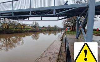 WARNING; A flood alert has been issued on the River Severn