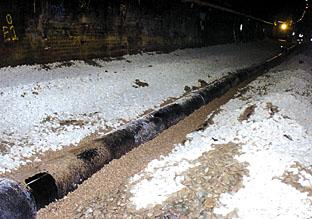 North Cotswold Line Redoubling. Drainage in the tunnel