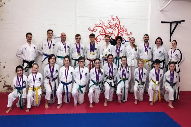 Club competitors. Picture: WORCESTERSHIRE MARTIAL ARTS