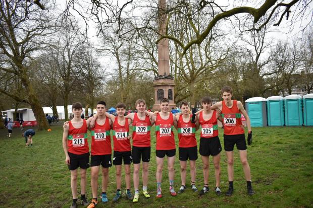 The senior boys. Picture: HEREFORD & WORCESTERSHIRE SCHOOLS' ATHLETICS ASSOCIATION