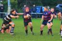 Prop Ashley Icke on the charge for Evesham. Picture: ROLAND BAILEY