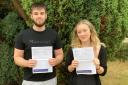 Staff and students at TDMS in Evesham are celebrating after receiving their A-Level results. Frank Stephens will go on to study geography while Ellie Raxter is going to start an accountancy apprenticeship