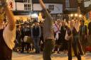 Landlord landlord Tom Doggett, from The Red Lion, was ‘coerced’ into being an honorary dancer for the evening.