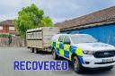 The stolen trailer was tracked down by Evesham officers
