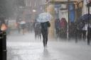 WARNING: A yellow weather warning has been issued or heavy rain in Evesham.