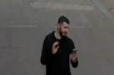 Police have released CCTV images of a man they would like to speak to regarding a hit and run in Evesham last Thursday