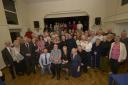 Trowbridge Town Crier Trevor Heeks celebrates his 80th birthday bash with friends and even special guests from Germany