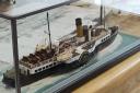 The model of the paddle steamer