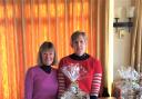 Linda Carruthers with ladies' captain Irene Hawkes. Picture: BROADWAY GOLF CLUB