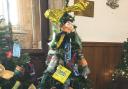 Anti Litter Evesham decorated two trees at a local Christmas Tree Festival