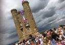 SCENIC: The Commonwealth Games baton at Broadway Tower. Pic. Helen Russell