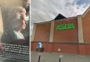 Teens rubbed food on Pershore Asda's tribute to the Queen. Credit: Google Maps