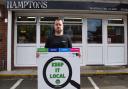 SUPPORT:  Tom Jones of Hampton Chip Shop wants people to support local businesses. Picture: Liam Temple-Fry/#keepitlocalevesham.