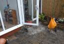 Raw sewage and rainwater pours out of Richard Pearce's home in Evesham